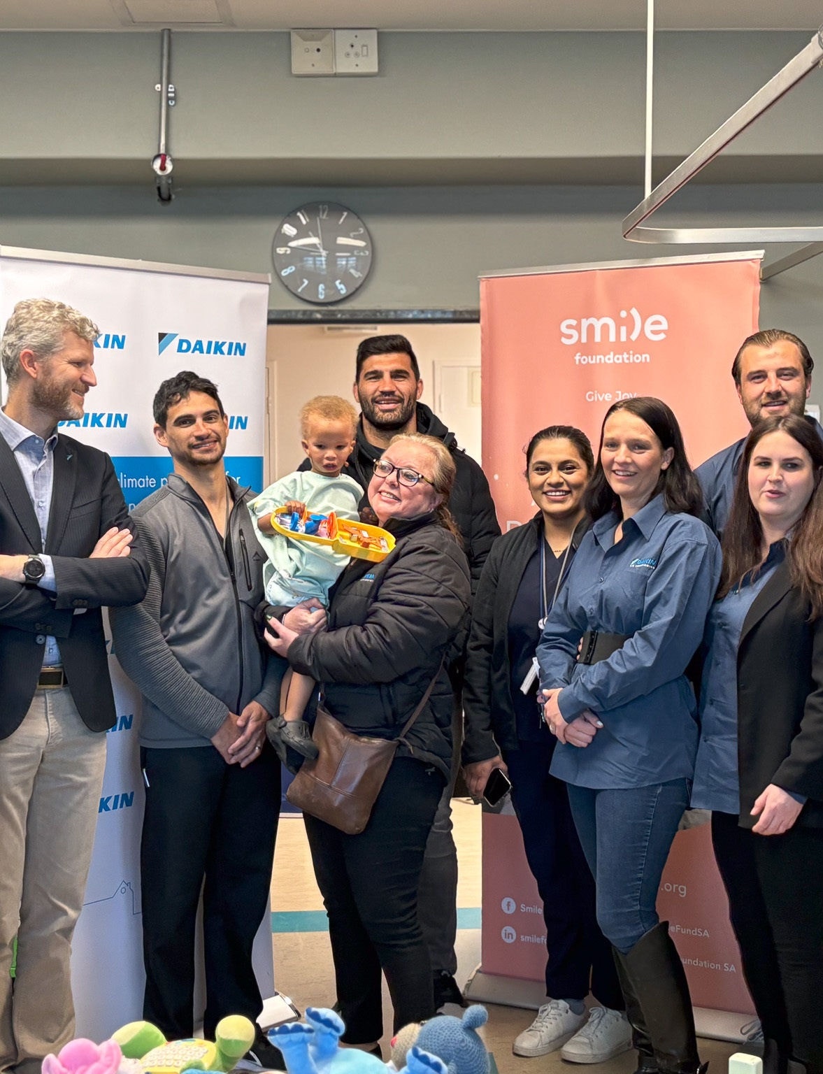 Daikin Employees at Smile Day at Groote Schuur Hospital