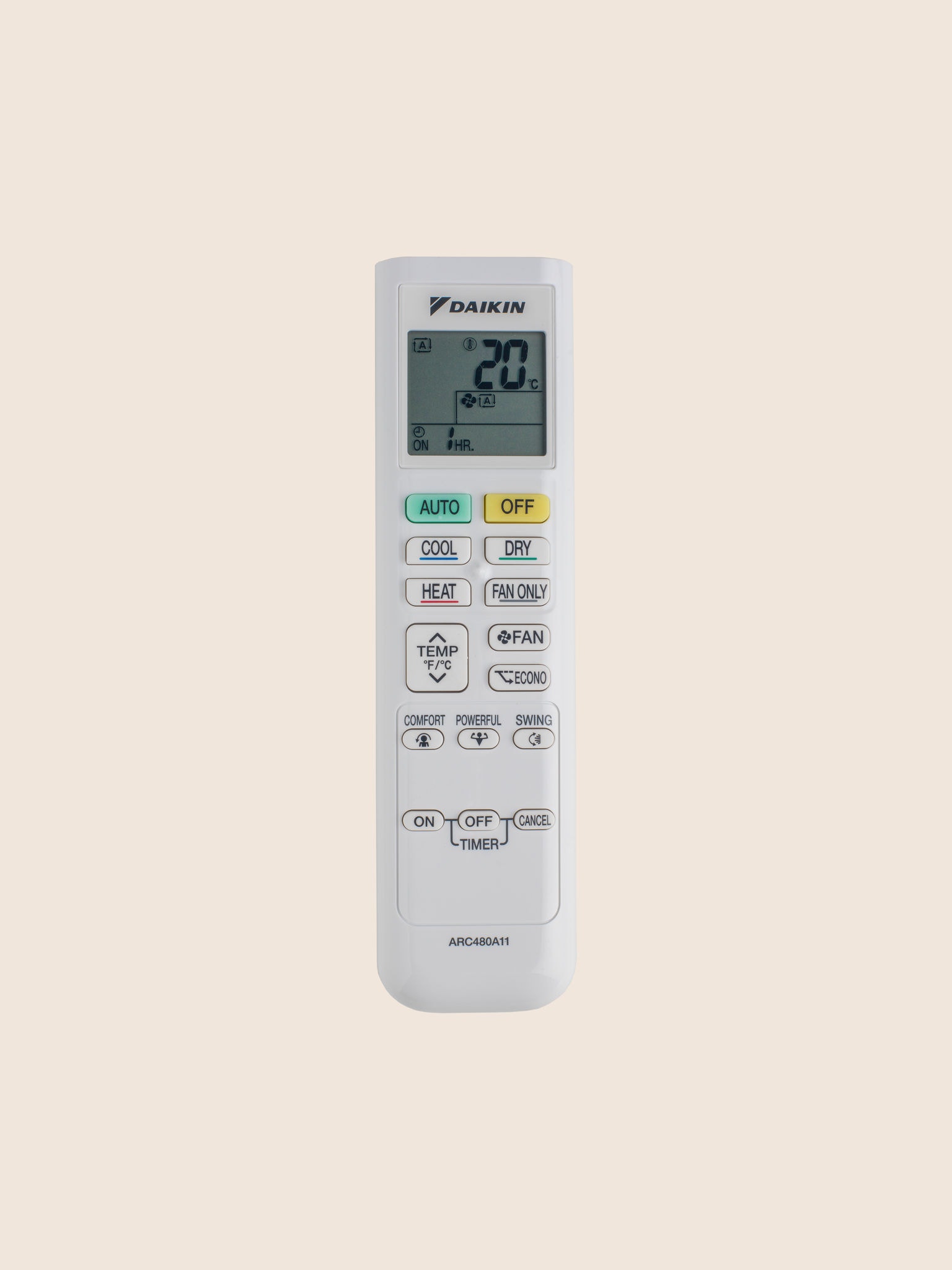 Packshot Remote control Air conditioner Comfora