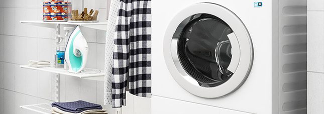 Waching machine in laundry